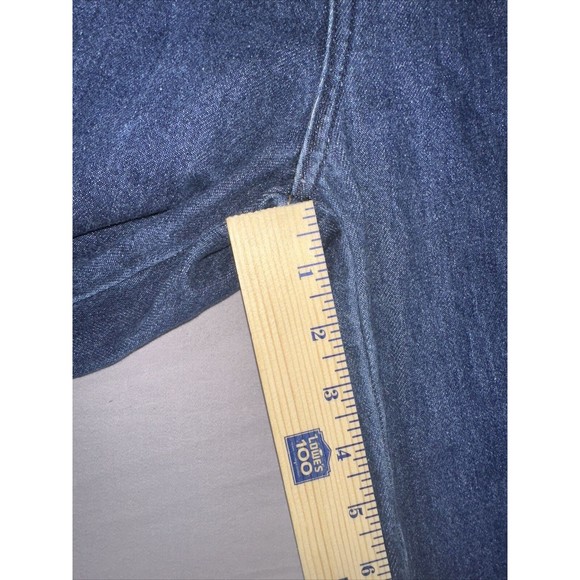 Vintage Rockies Jeans Womens 9/10 Long Dark Wash Western Studded Slim - Picture 12 of 14